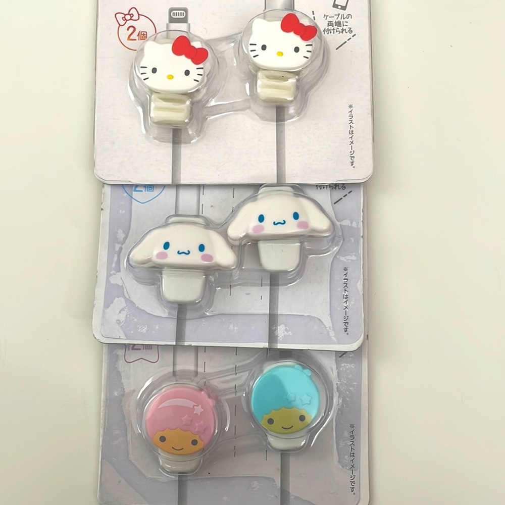 Daiso x Sanrio Cable Protectors